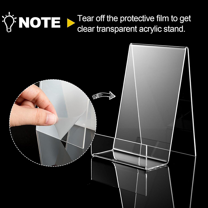 Clear Acrylic Book Stand Holder - حامل عرض أكريليك شفاف (قطعة واحدة)