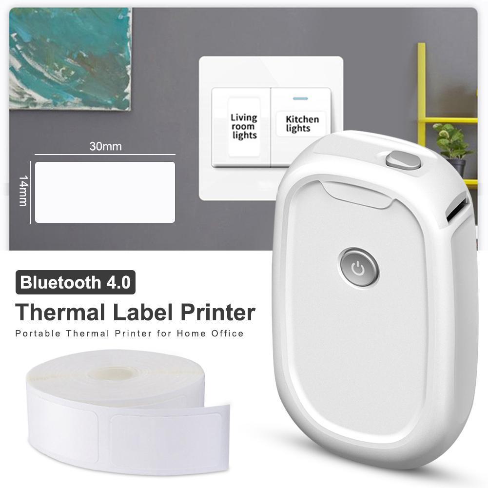 Mini Pocket Thermal Printer Paper Roll - اللاسلكية المحمولة تسمية صانع آلة صغيرة
