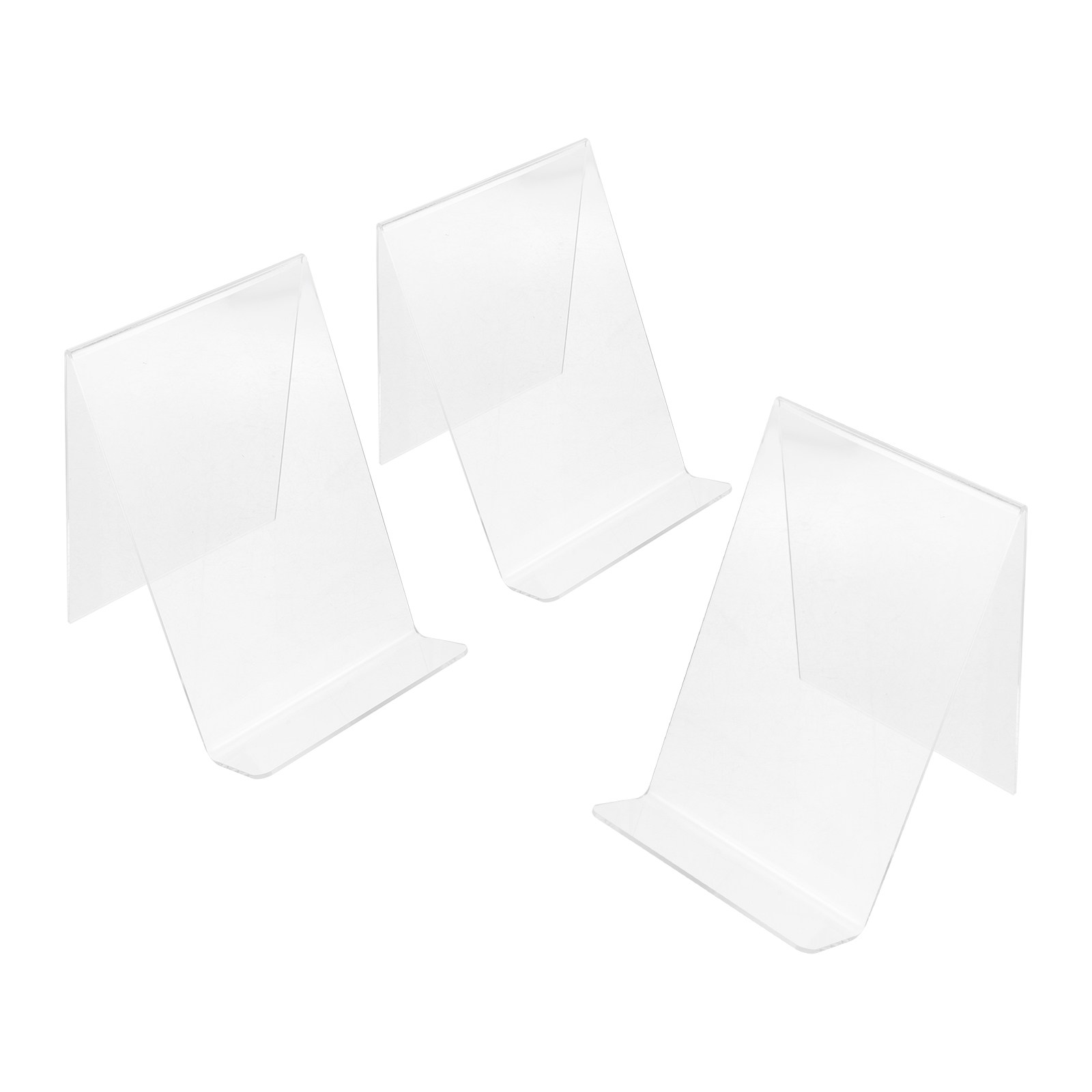 Clear Acrylic Book Stand Holder - 3 قطع حامل كتب شفاف من