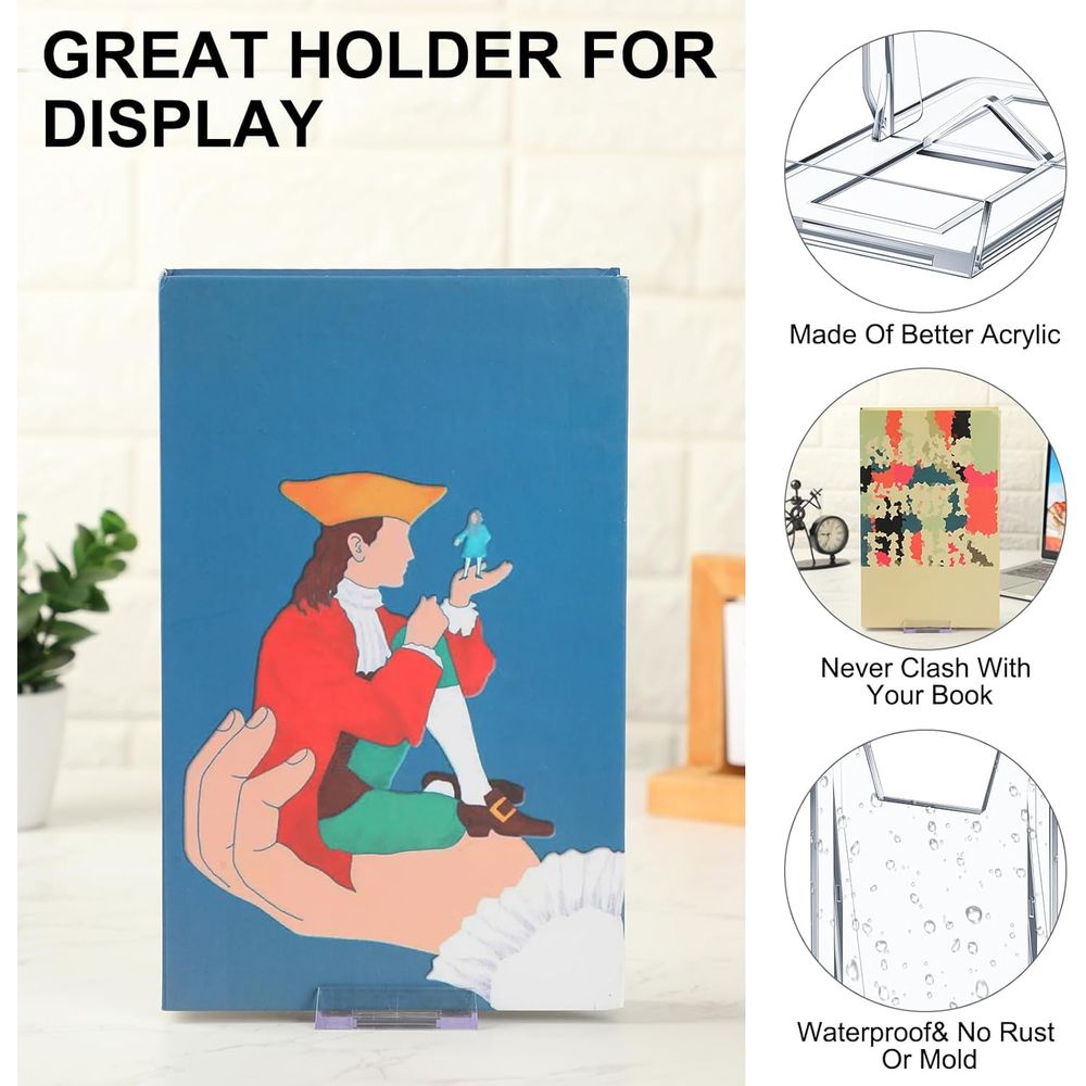 حامل كتب أكريليك شفاف قابل للت - مراجعة Clear Acrylic Book Stand Holder وسعره