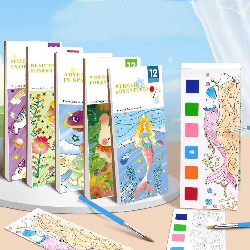 كتاب تلوين Bview Art Magic الم - مراجعة Reusable Water Magic Coloring Book وسعره
