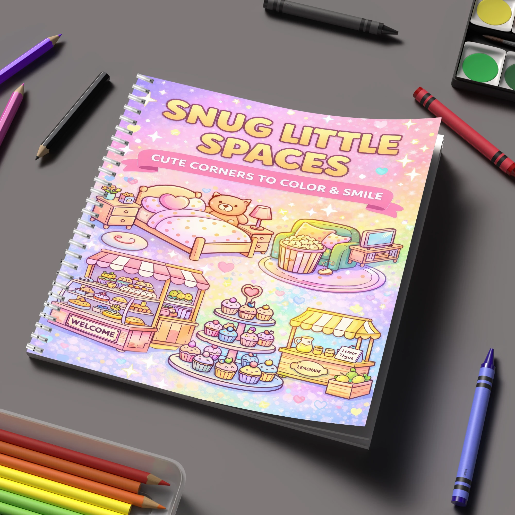 كتاب تلوين للبالغين بتصميم الم - مراجعة Adult Coloring Book Stress Relief وسعره
