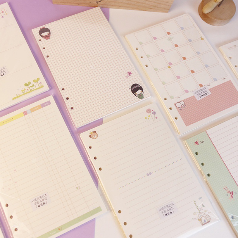 Kawayi A5 A6 دفتر أوراق فضفاضة - مراجعة A5 Spiral Dotted Grid Notebook وسعره
