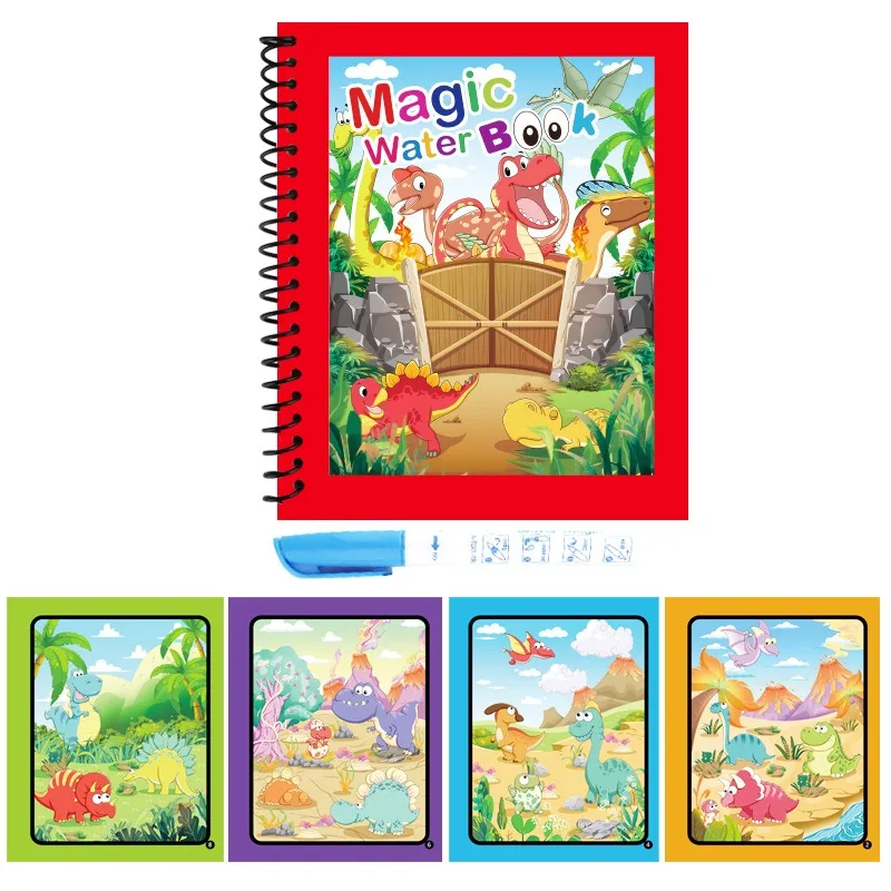 1 قطعة كتاب الماء السحري القاب - مراجعة Reusable Water Magic Coloring Book وسعره