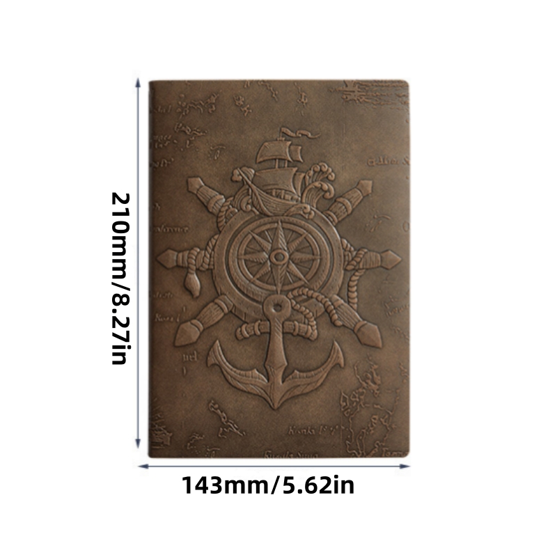 دفتر ملاحظات A5 بتصميم عتيق، ص - مراجعة Vintage Leather Journal Notebook وسعره