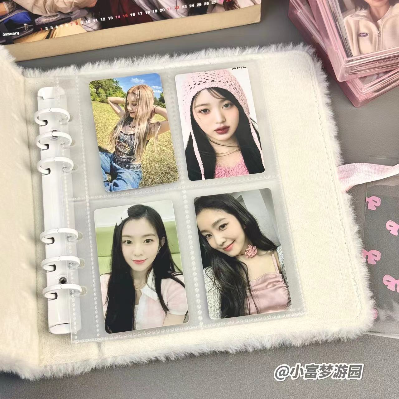 كتاب بطاقات سمك قطيفة لطيف ، ر - مراجعة Kpop Photo Card Binder 3 Inch وسعره