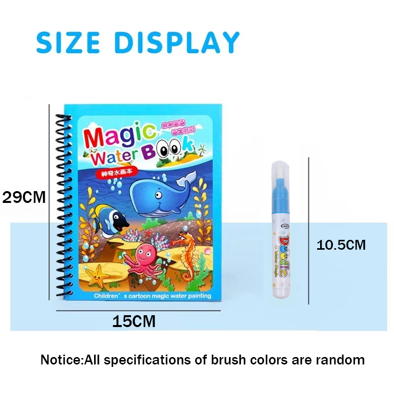 كتاب تلوين مائي قابل لإعادة ال - مراجعة Reusable Water Magic Coloring Book وسعره