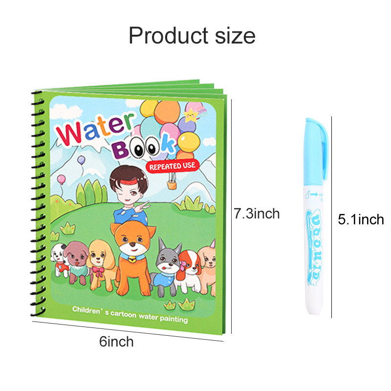 كتاب مائي سحري مع قلم للرسم وا - مراجعة Reusable Water Magic Coloring Book وسعره