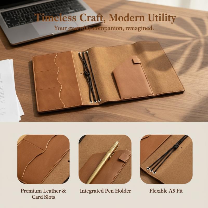 دفتر ملاحظات قابل لإعادة التعب - مراجعة Vintage Leather Journal Notebook وسعره