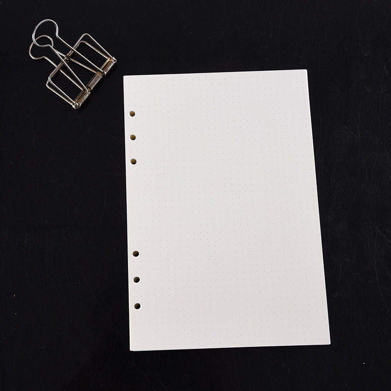 A5 A6 A7 أسود كرافت أبيض فضفاض - مراجعة A5 Spiral Dotted Grid Notebook وسعره