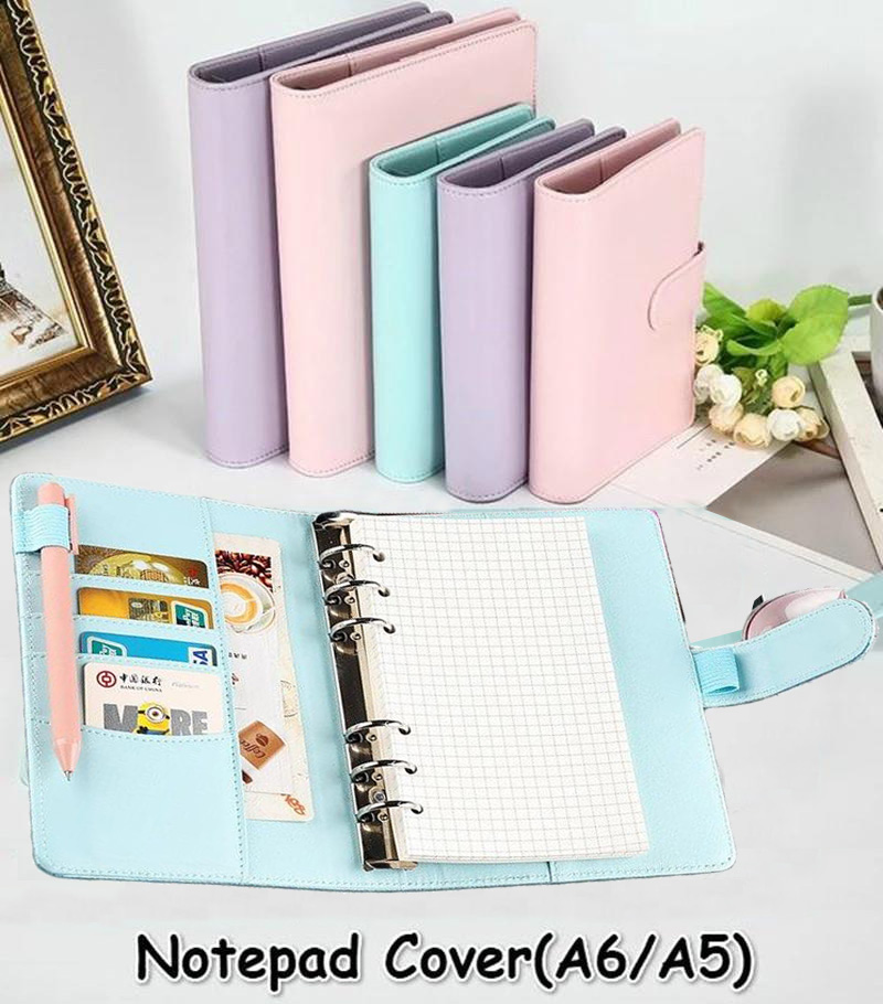 A6/A5 معكرون اللون بولي Leathe - مراجعة Vintage Leather Journal Notebook وسعره